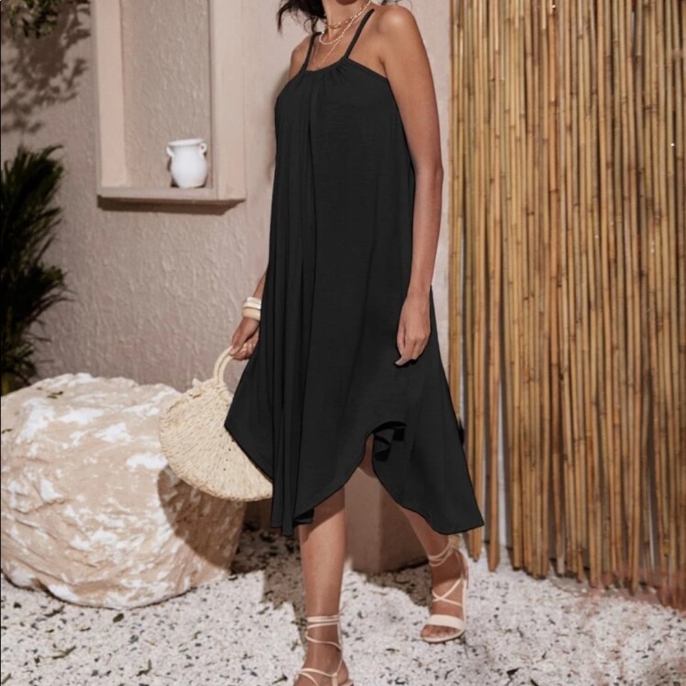 Boho tie back cami dress- Dusty Pink - Picture 8 of 16